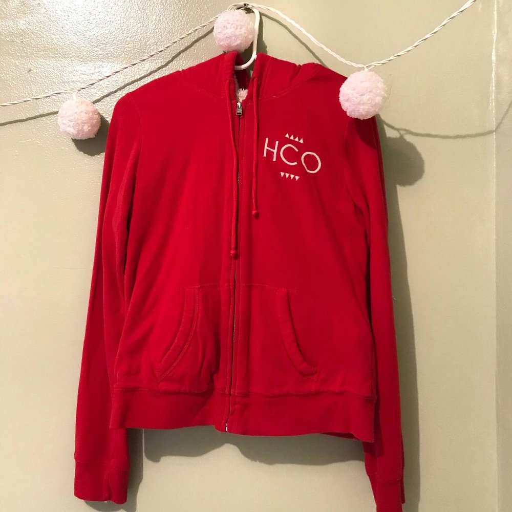 HOLLISTER | Women HCO Red Hoodie Sweater
